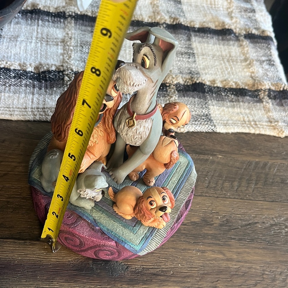 Disney Markrita Lady & The Tramp Figurine Rare VTG Disney Gallery Trinke-Box - Picture 15 of 17